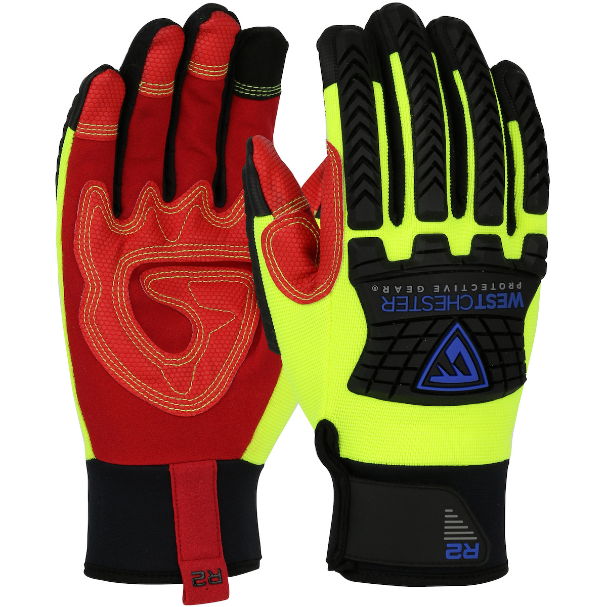 Boss® 87810  Hi Performance Glove, Size XL, Hi-Vis Yellow, ANSI A2