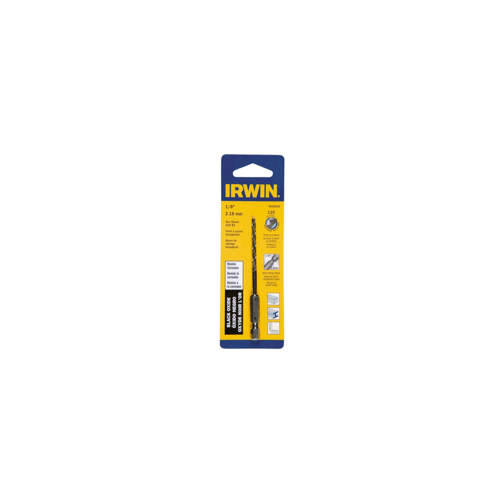 IRWIN 1/8" HEX SHANK DRILL BIT