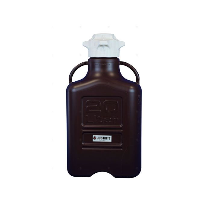 20 Liter Polypropylene Carboy, 120mm Cap, Dark Amber - 12945