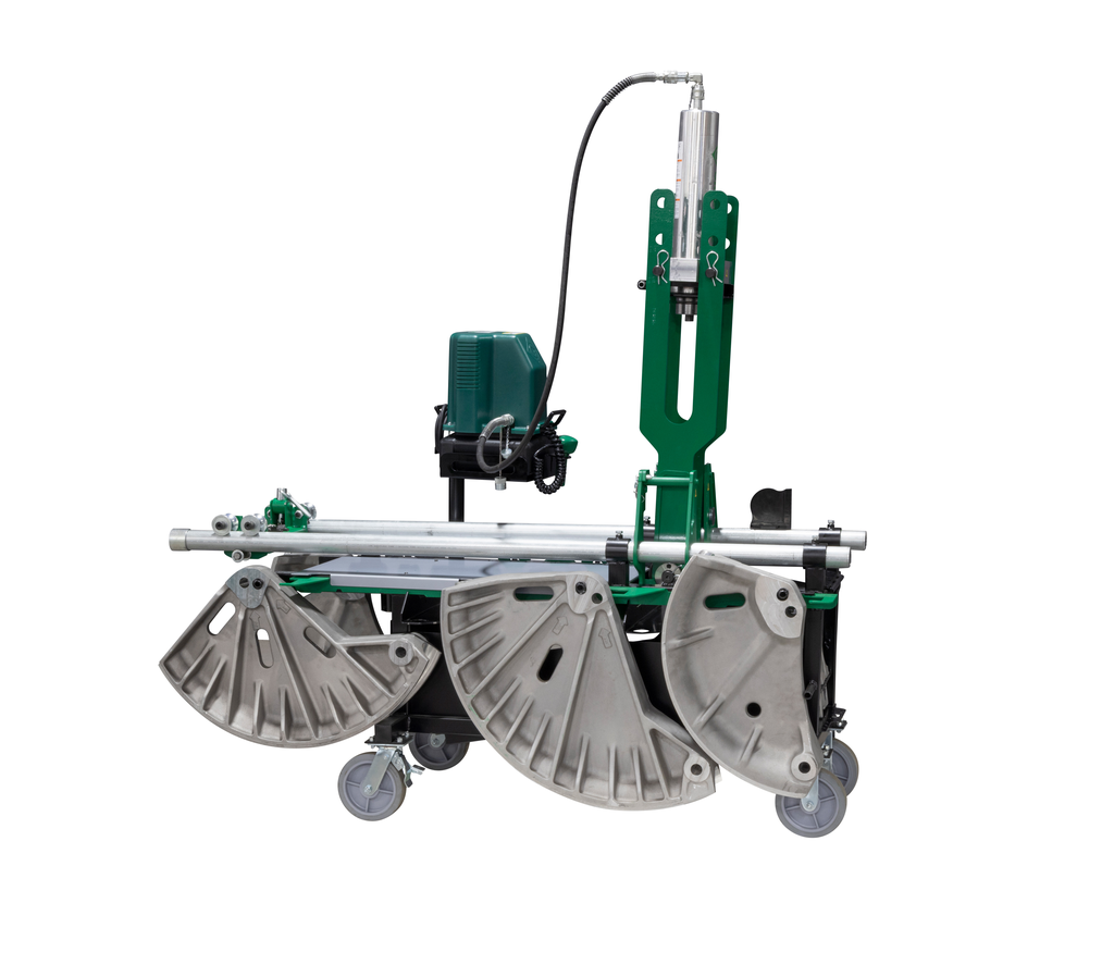 GREENLEE 881 Cam-Track(R) Bender for 2-1/2", 3", and 4"with 980 Hydraulic Pump and Mobile Bending Table