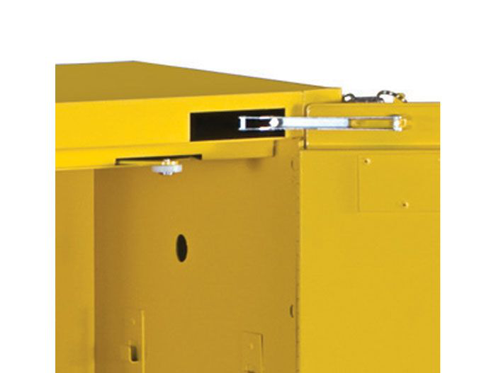 12 Gallon, 1 Shelf, 1 Door, Self Close, Flammable Cabinet, Sure-Grip® EX Compac, Yellow - 891220