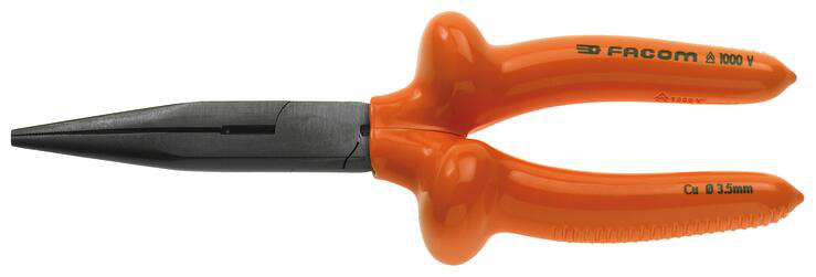 FACOM Half Round VSE Insulated Pliers - 7-7/8"