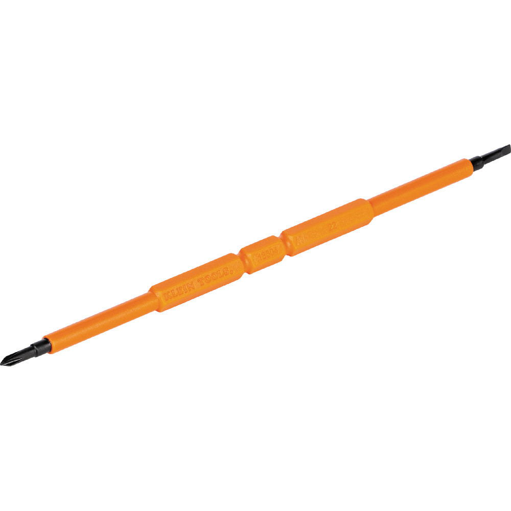 Screwdriver Blades, Insulated Double-Ended Slotted, Phillips, 2-Pack