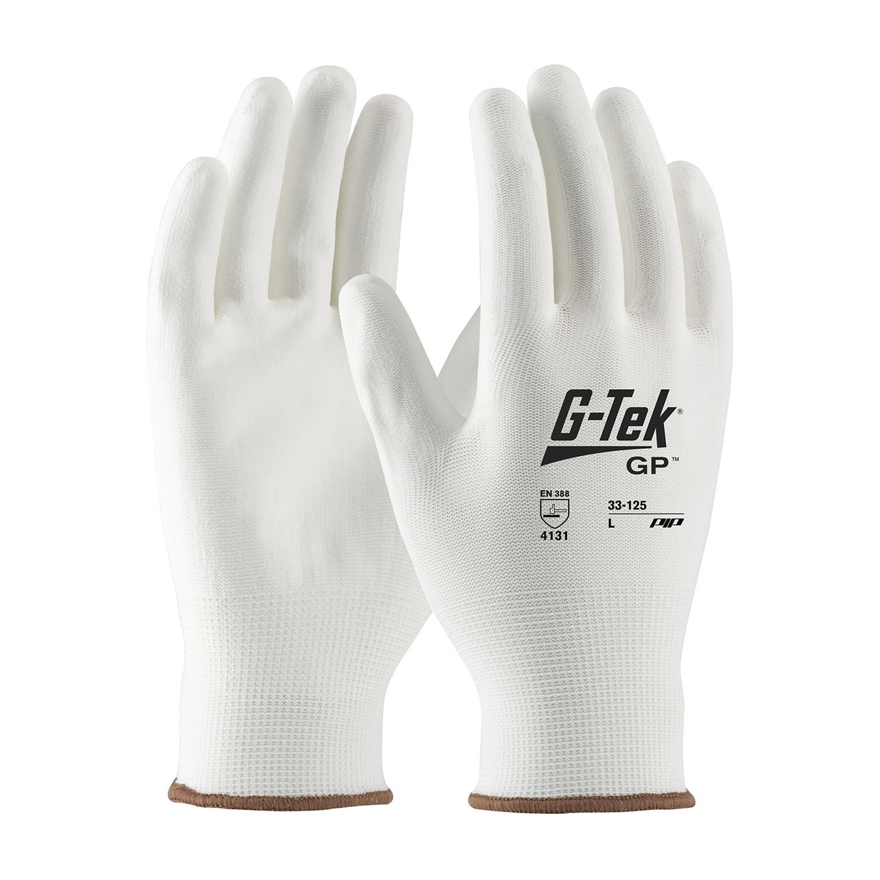 G-Tek® 33-125V  SeamlessGlove Coated, Size L, White