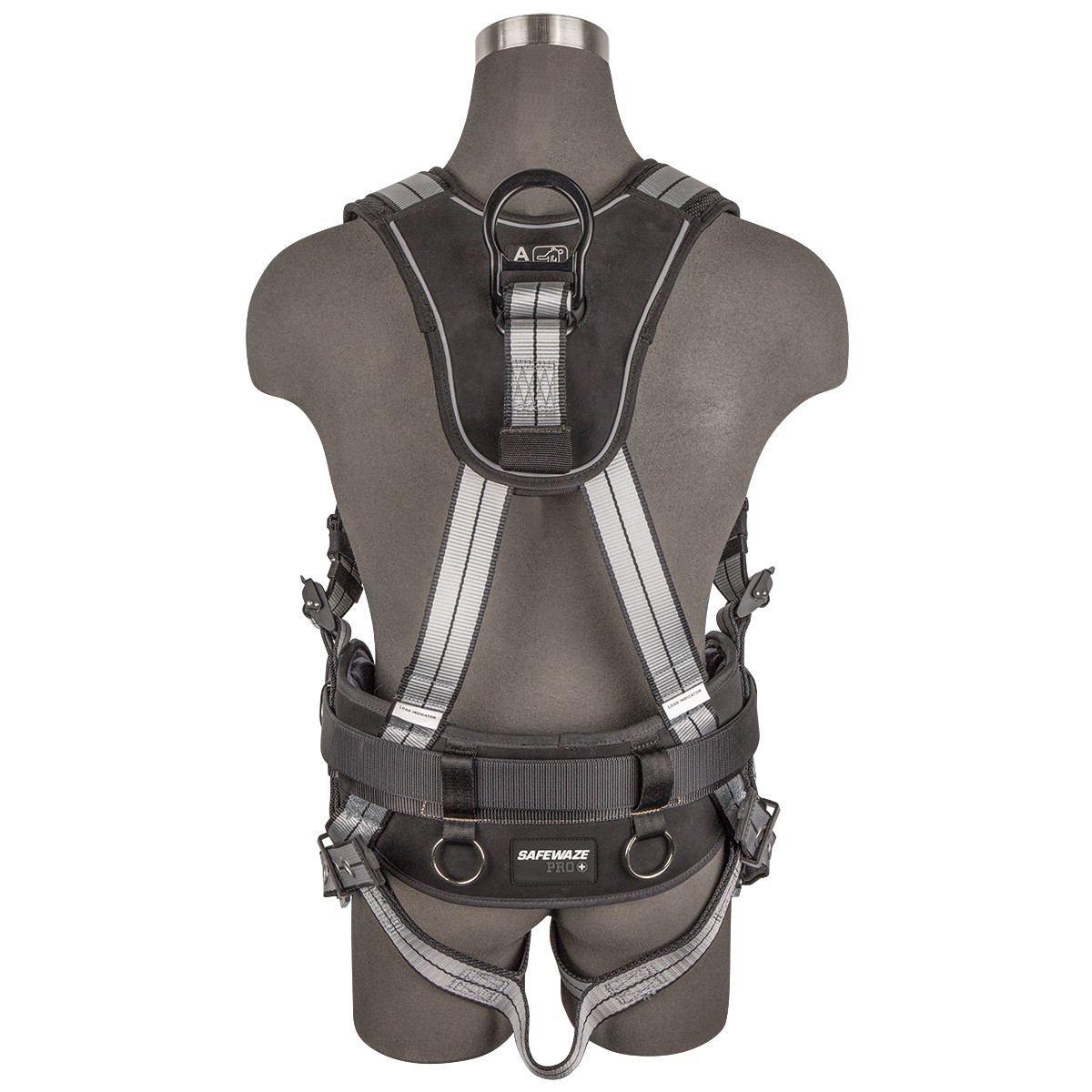 SAFEWAZE PRO+ Slate Construction Harness: Alu 3D, Alu QC Chest, Alu FD, TB Legs (XS)