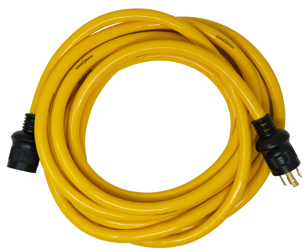 Southwire 25ft 10/4 STW 30A Yellow Generator Cord L14-30 P & R  1/EA