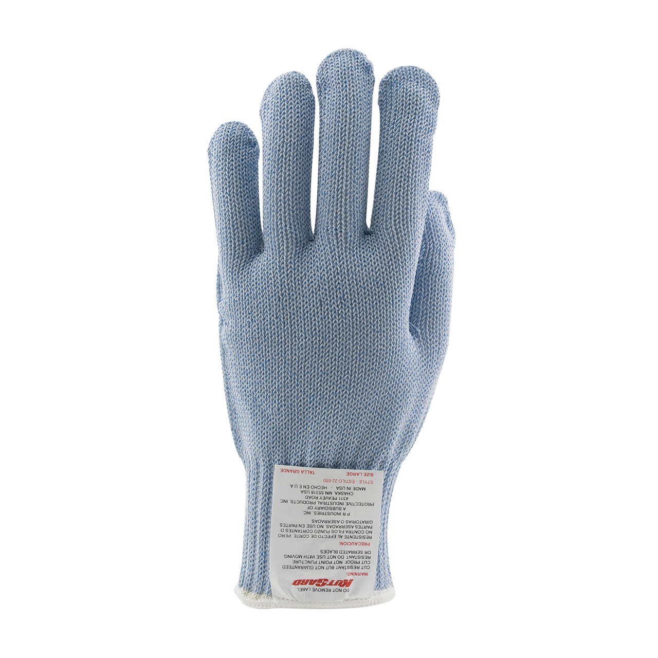 Claw Cover® 22-650 Heavy Weight Cut Resistant Gloves, Size XL, Blue, ANSI A7