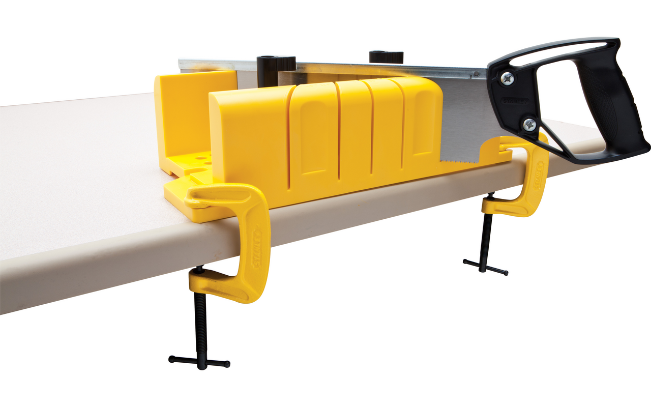 STANLEY® CLAMPING MITRE BOX W/ SAW 12"