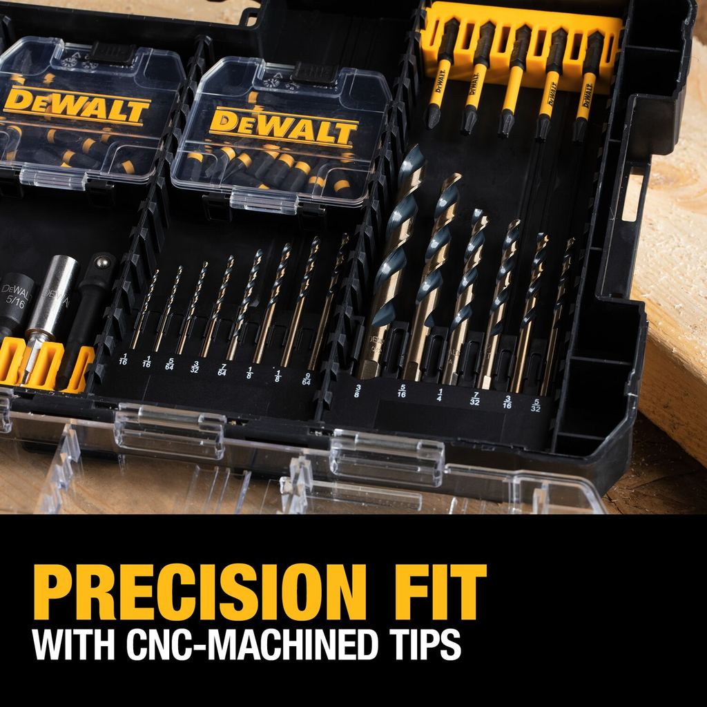 DW 100-PC FT DRILL/DRIVE BIT SET