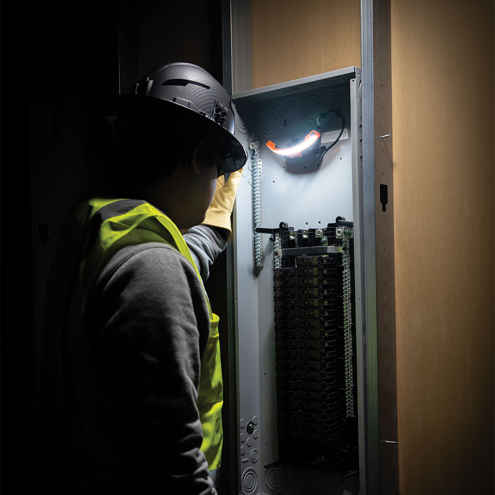 Wide-Beam Headlamp with Mount for Hard Hat