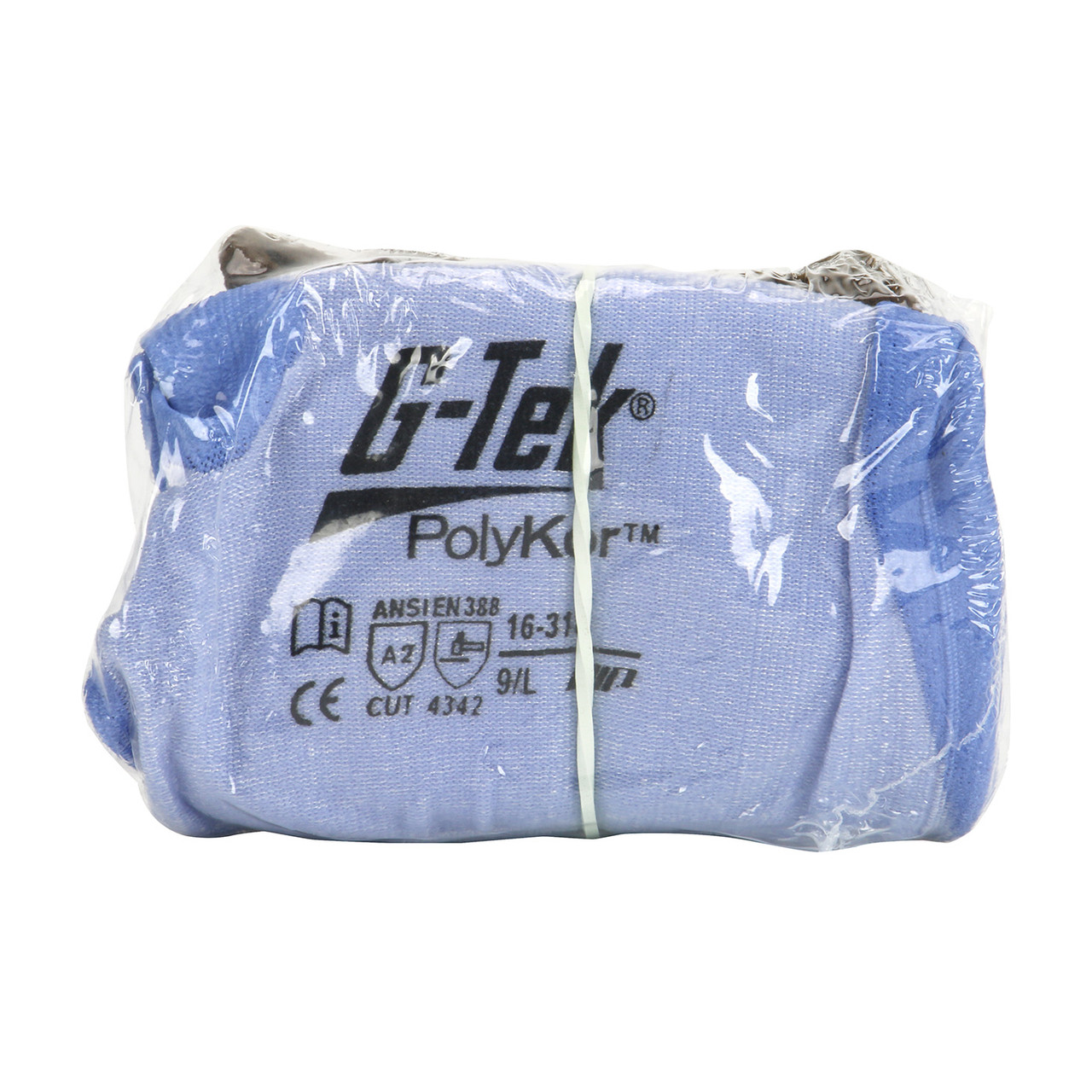G-Tek® PolyKor® 16-318V  Cut Resistant Gloves, Size XS, Blue, ANSI A2