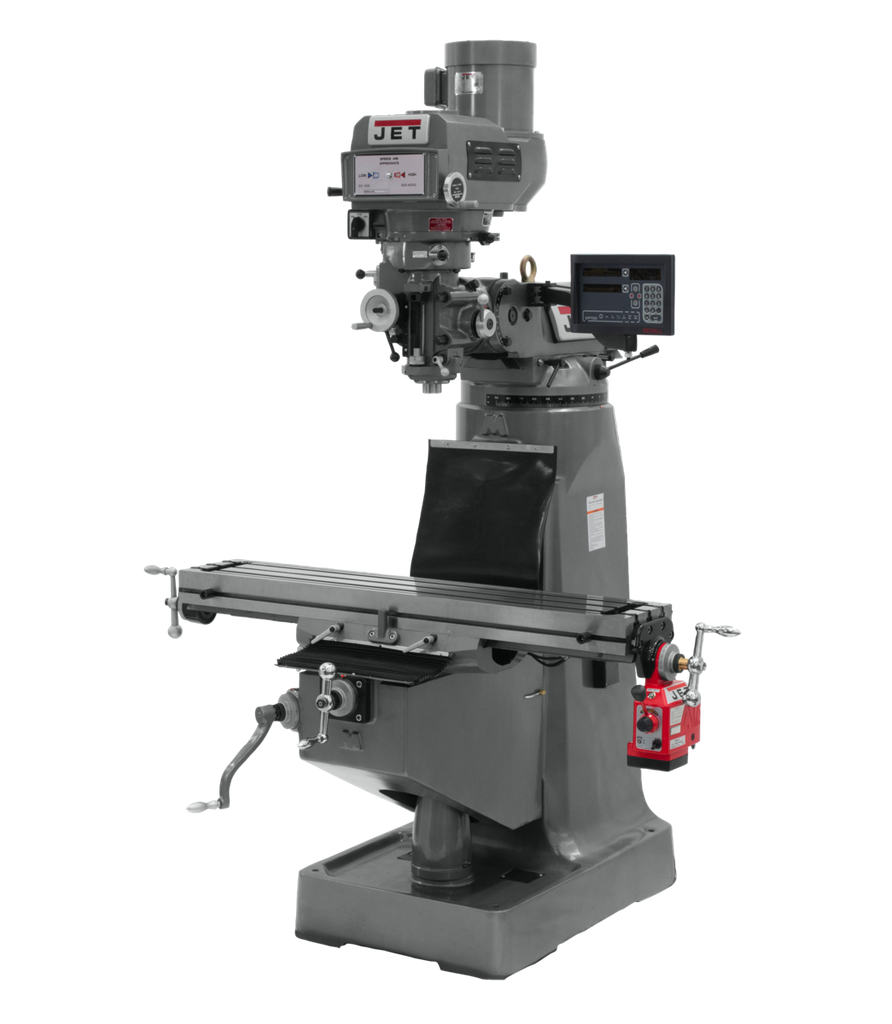 JTM-4VS Mill With Newall DP700 DRO and X- Axis Powerfeed