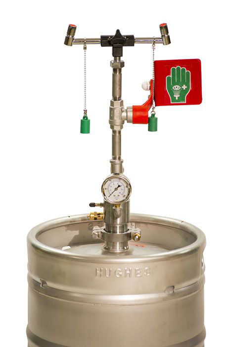 15 Gallon, Portable Self-Contained Hughes Eyewash Station, Pressurized - 15GEW