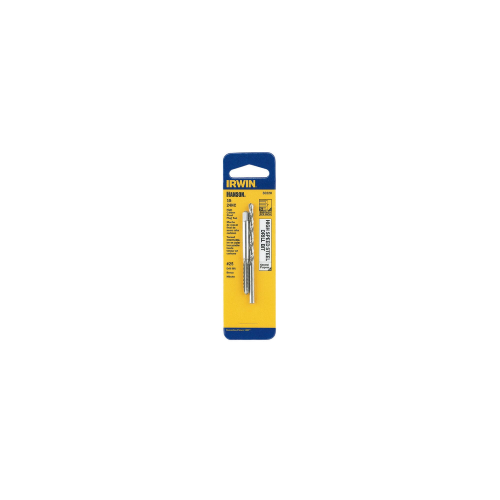 IRWIN TAP + DRILL BIT 10-24 NC + #25