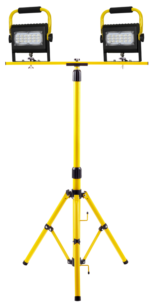 SOUTHWIRE Slim Series 30-Watt LED Work Light - Twin Head w/ 2-Step Tripod 1/BX