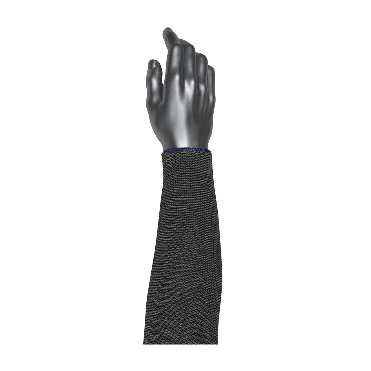 Kut Gard® 20-21DACPBP  Cut Resistant Sleeve, Size 18", Black, ANSI A4