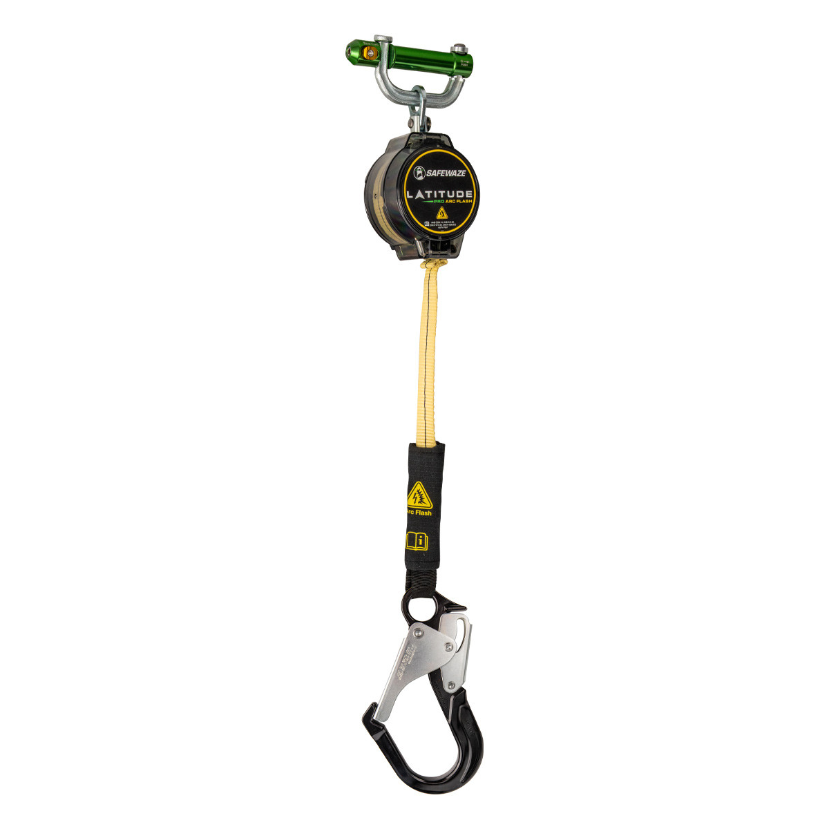 SafeWaze Latitude Pro Arc Flash 7' Single Web SRL: 9013 BWB, Alu Rebar Hook