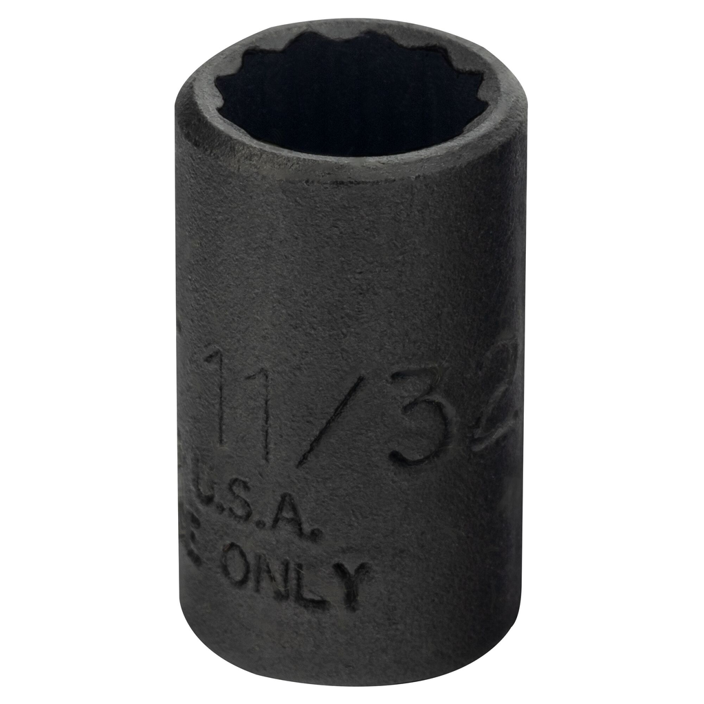 PROTO Skt 1/4 Dr 11/32 12Pt Black