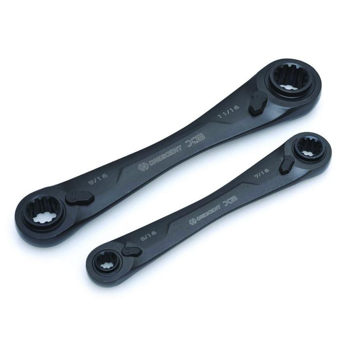 2 Pc. X6™ Ratcheting SAE Wrench Set