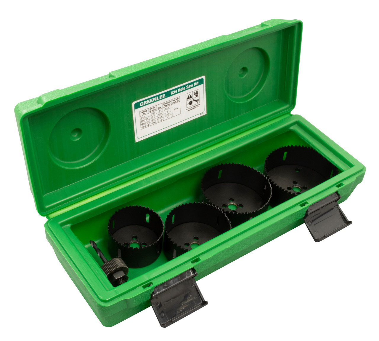 GREENLEE 5-Piece Hole Saw Set with 3" - 4-1/2" Saws