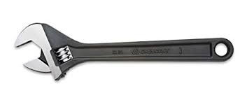 12" Black Oxide Finish Adjustable Wrench  (P/N AT212VS)