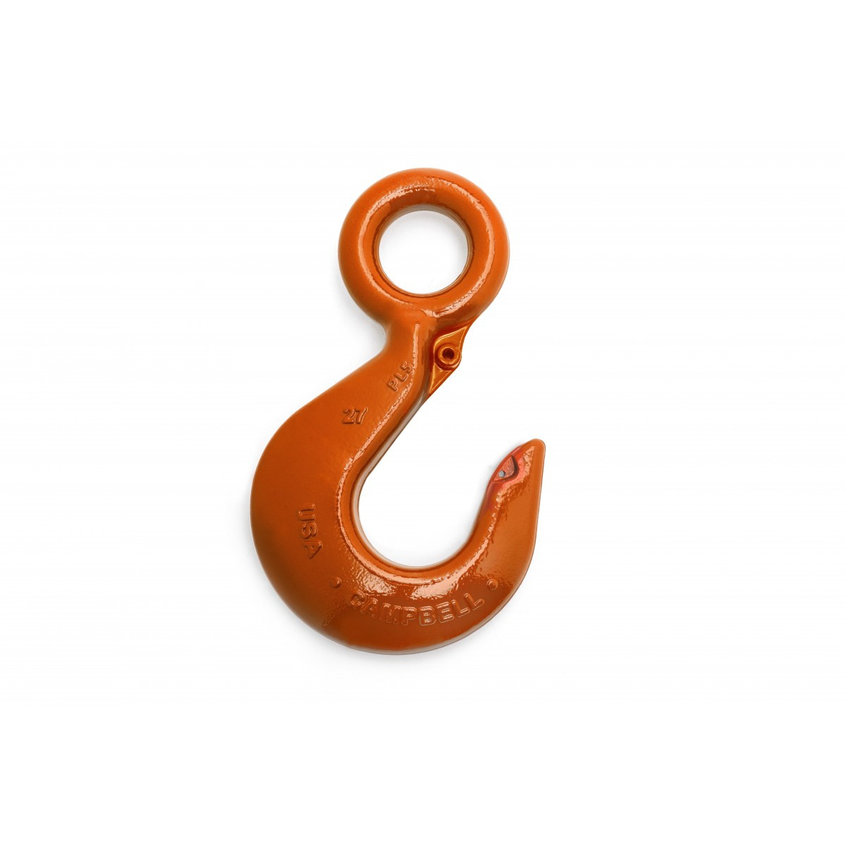 ALLOY EYE HOIST HOOK W/LATCH,PL,#24,2T