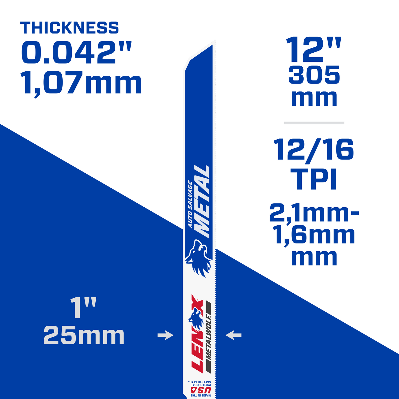 LENOX Recips Lenox 12126R B120421216St 25Pk