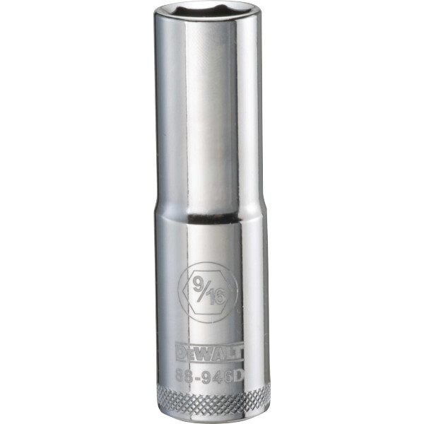 DEWALT DWMT 6PT 1/2'' DR DP SKT 9/16'' SAE 4/pk