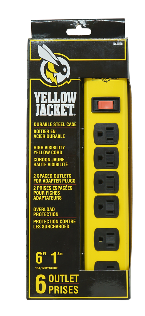 YELLOW JACKET, 6' 6 OUTLET METAL STRIP 4/BX