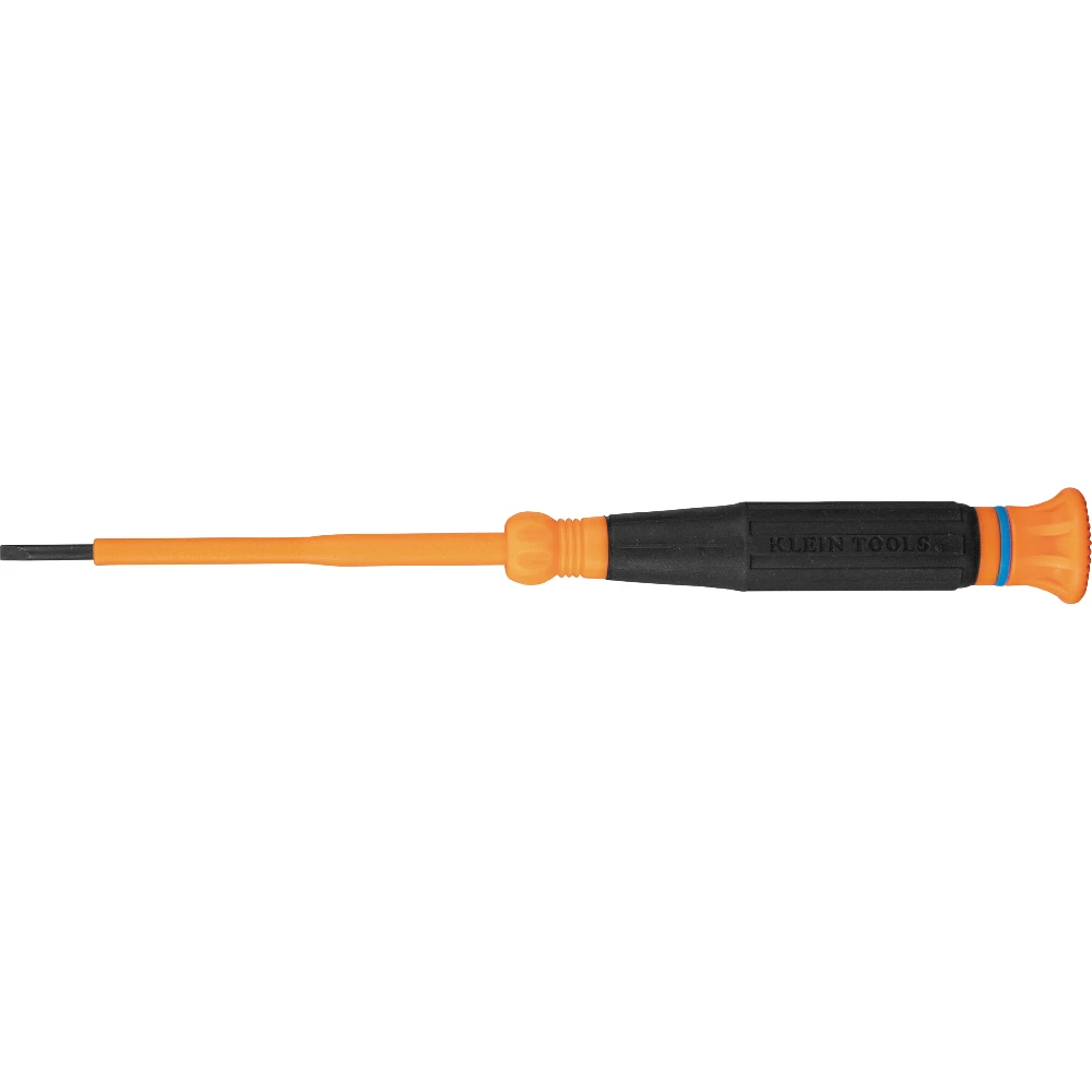 Insulated Precision Screwdriver, 3/32-Inch Slotted, 3-Inch Shank