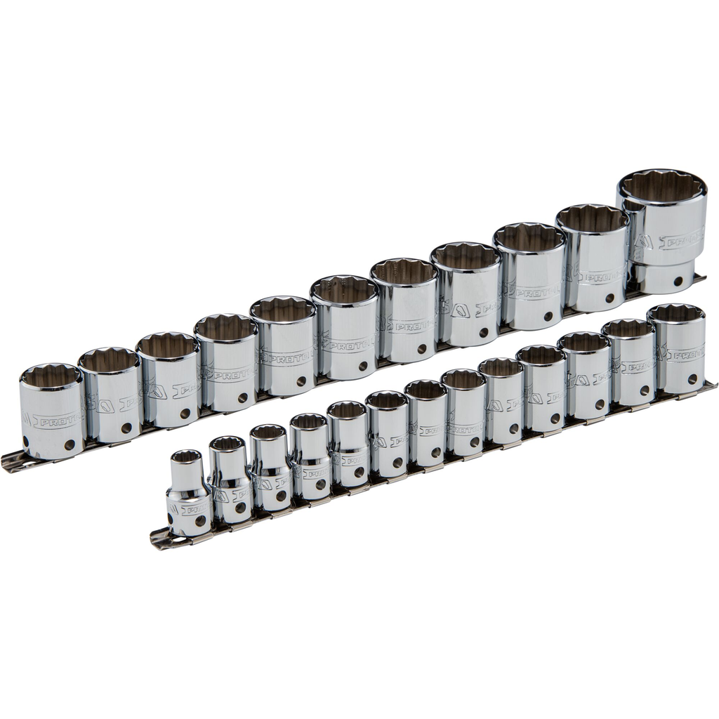 PROTO Set Skt 1/2Dr 24Pc 12Pt M-Teth