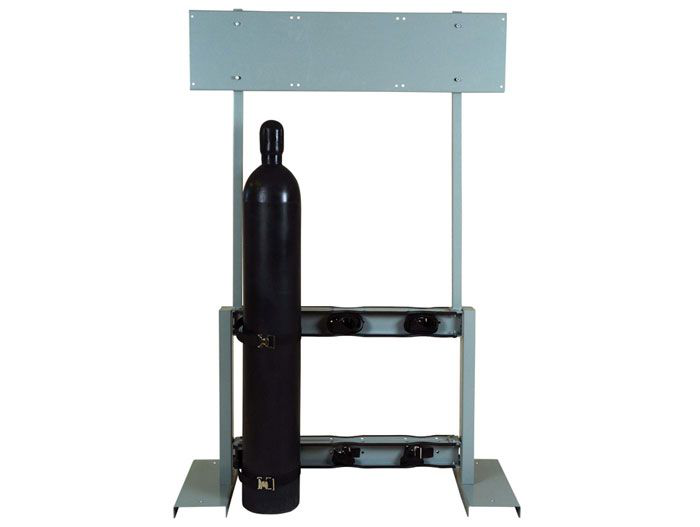 Steel Gas Cylinder Process Stand, 6 Cylinder Capacity, Back-to-Back - 35314