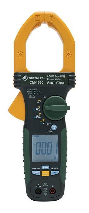 GREENLEE AC/DC True RMS Clamp Meter, 1000V, 1000A