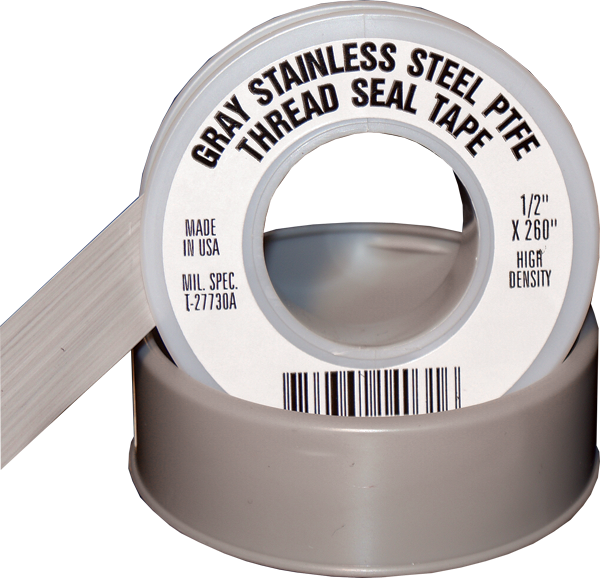 Electro-Tape 1/2" x 260 in Stainless Steel Grade PTFE Pipe Thread Seal Tape 144/CS