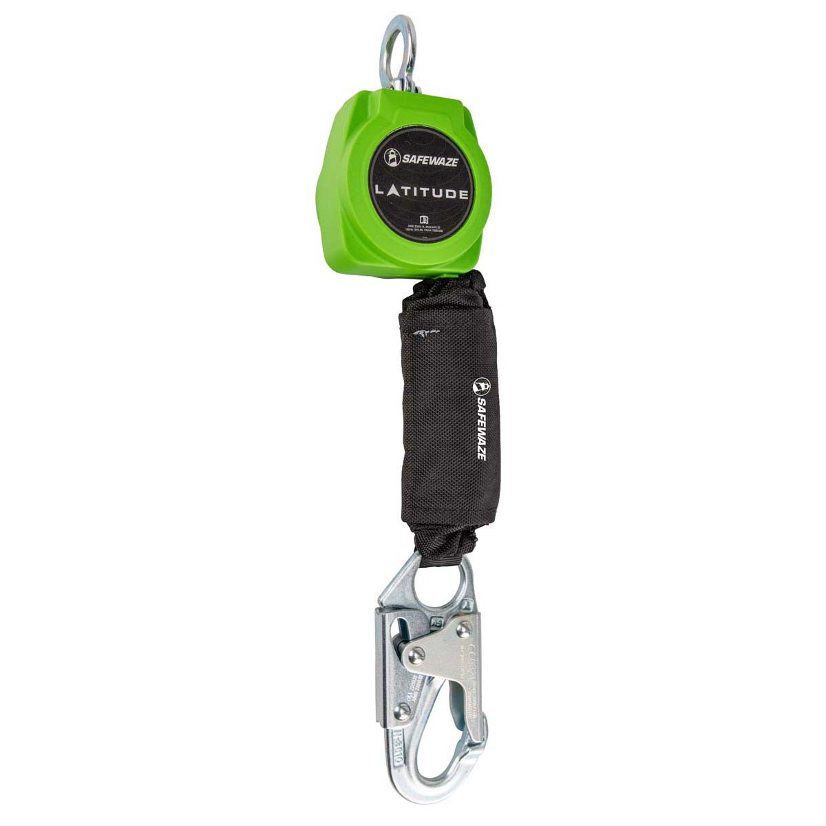 SafeWaze Latitude 6' Single Web SRL: No Connector, Snap Hook