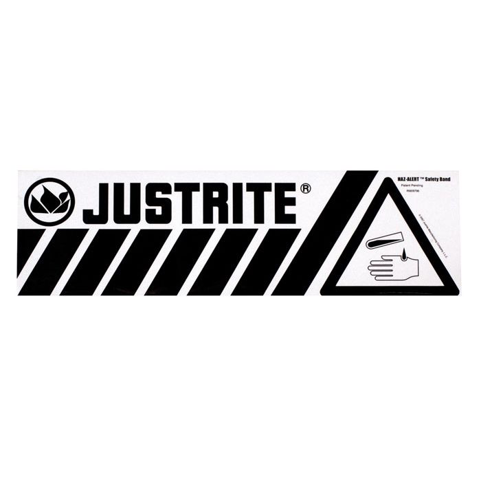 Bottom Acid Band Warning Label for Safety Cabinets, Large, Haz-Alert™ - 29007