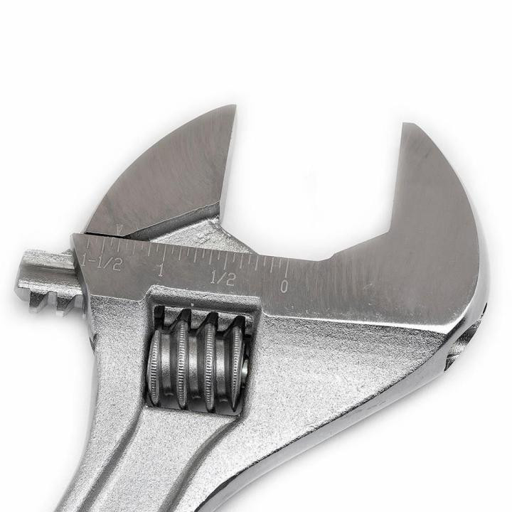 12" Chrome Finish Adjustable Wrench  (P/N AC212VS)
