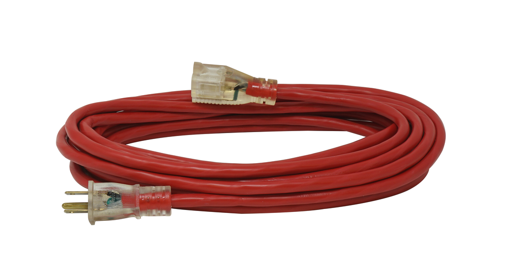 Southwire 50ft SJTOW 10/3 Outdoor Extension Cord 5-20 P/R (Yellow) 2/BX