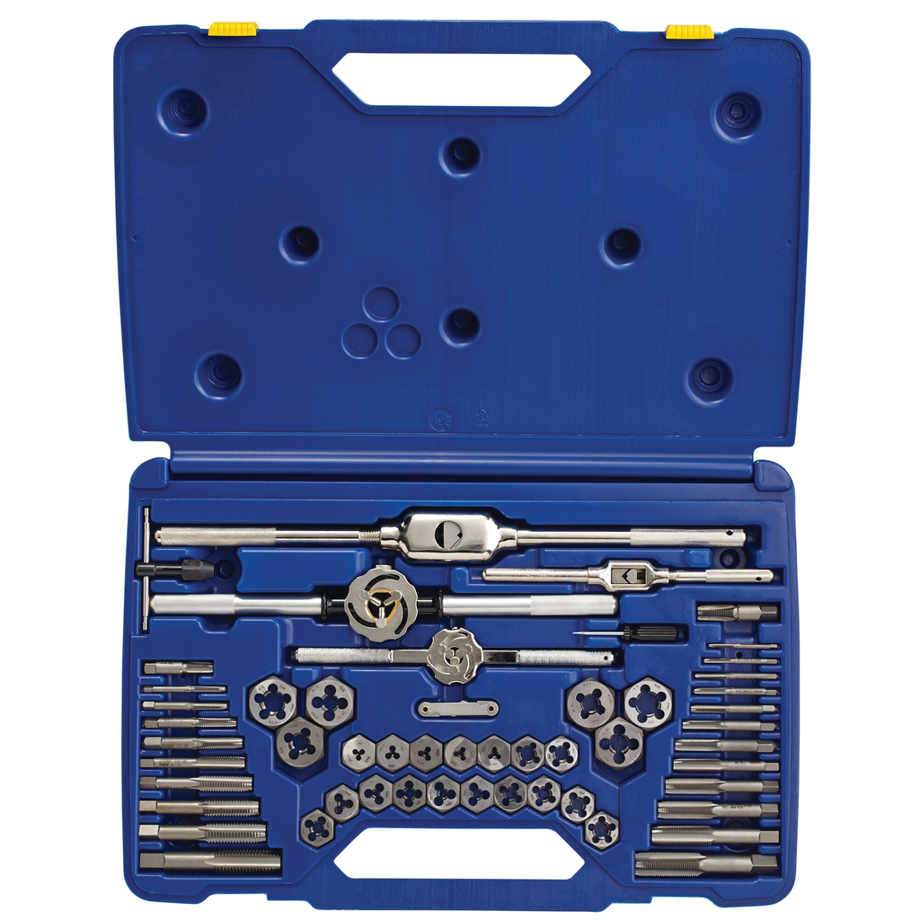 IRWIN TAP + DIE 53PC SET MS/FRACTIONAL HEX