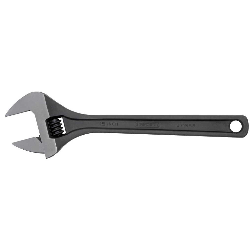 PROTO 15 In. Black Oxide Adjustable Wrench