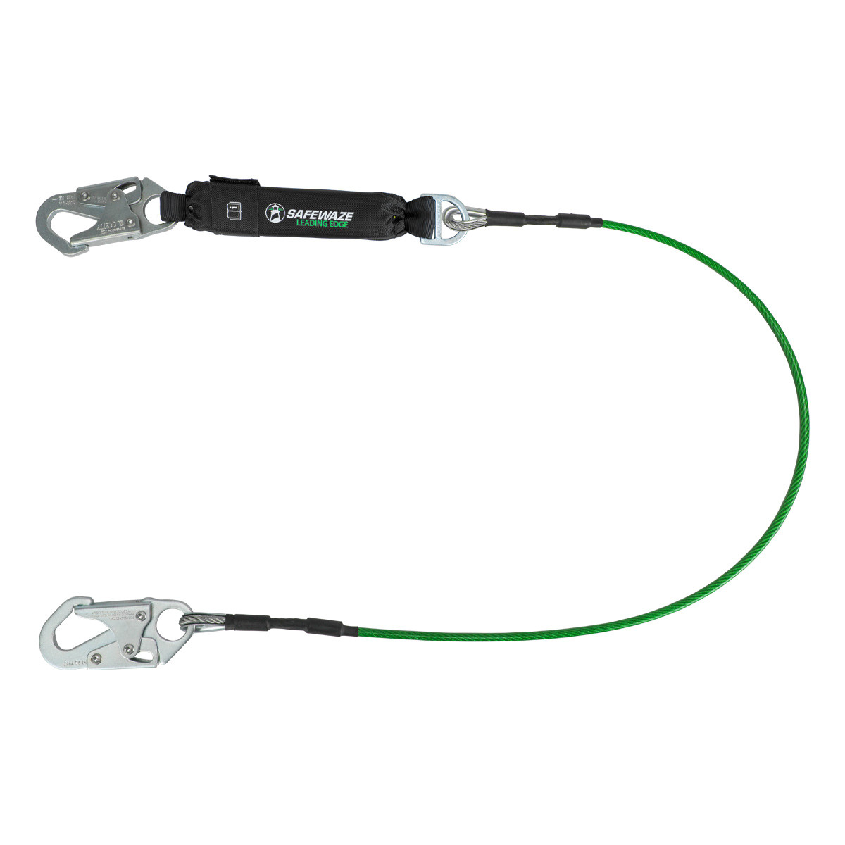 SafeWaze Leading Edge 6' Energy Absorbing Lanyard: Snap Hooks