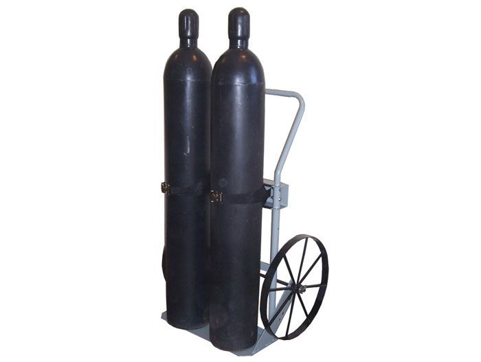Double Cylinder Hand Truck, 20" Steel Wheels - 35020