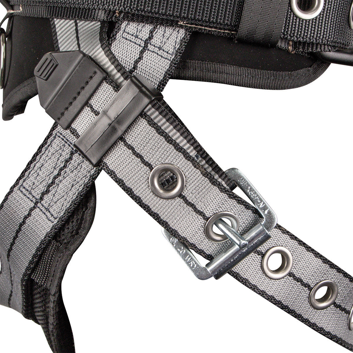 SAFEWAZE PRO+ Slate Construction Harness: Alu 3D, Alu QC Chest, TB Legs (3X)