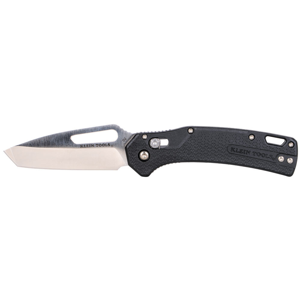 KTO Resurgence Knife, Tanto Blade, Black Handle