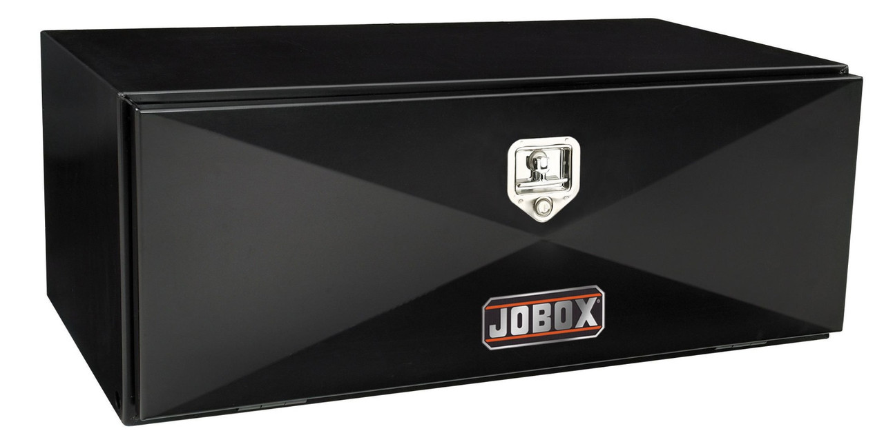 JOBOX 18" Tall Black Steel Underbed Box 72" X 18" x 18"