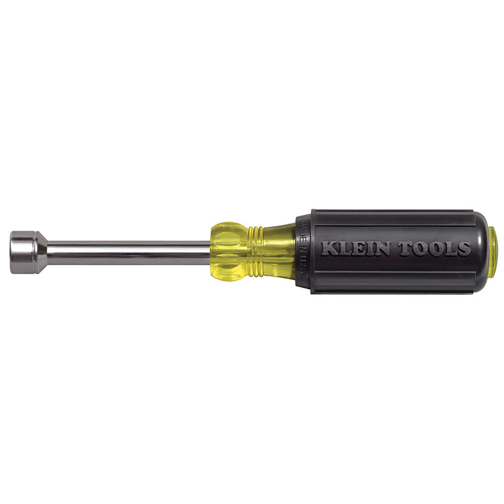 Klein 11 mm Cushion-Grip Nut Driver, 3" Hollow Shaft