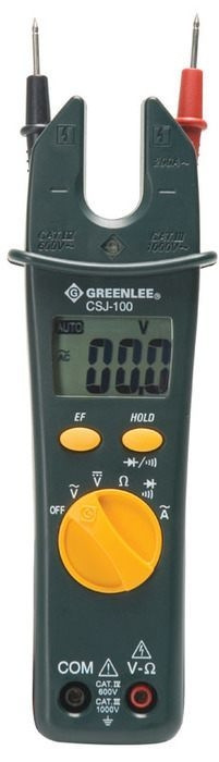 GREENLEE AC Open Jaw Clamp Meter, 1000V, 200A