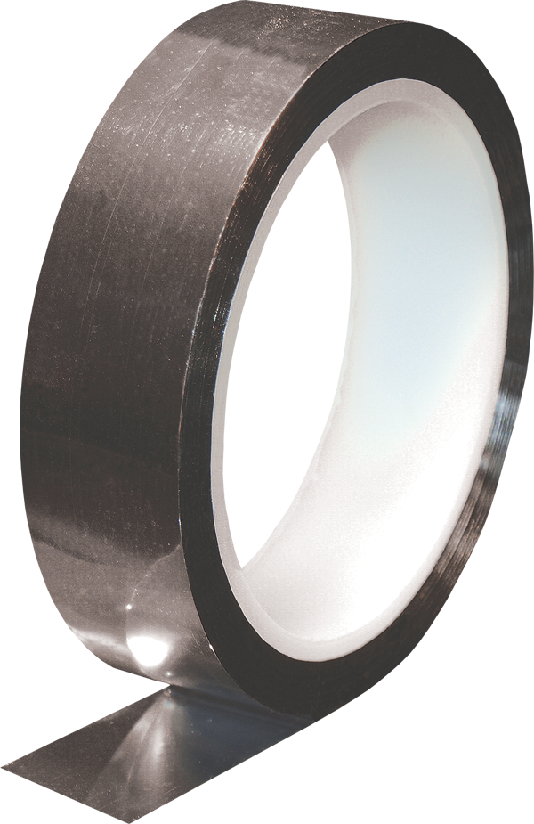 Electro-Tape 1/4" (6.3mm)    x 72 yd Metalized Polyester Tape - Acrylic Adhesive - Silver 24/CS