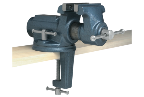 WILTON CBV-100, Super-Junior 4" Vise with Clamp On Swivel Base
