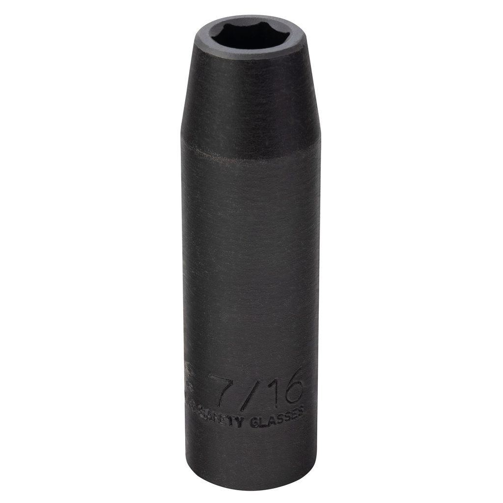 Proto® 1/2" Drive Thin Wall Deep Impact Socket 7/16" - 6 Point 1/ea
